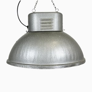 Große ovale polnische industrielle Fabriklampe von Mesko, 1970er