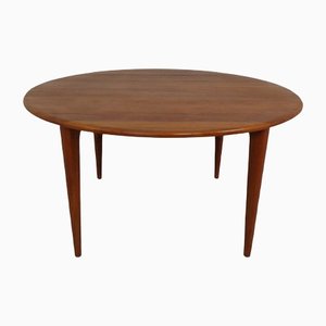 Danish Solid Teak Coffee Table from A/S Mikael Laursen, 1960s