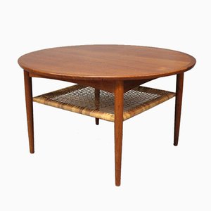 Teak Coffee Table with Cord Shelf from Møbelintarsia, 1960s