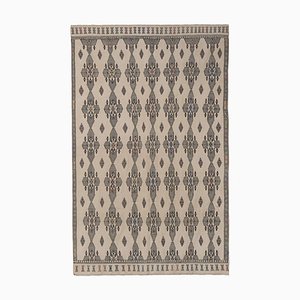 Handwoven Floral Patterned Needlepoint Kilim Rug or Wall Hanging