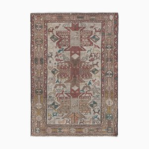 Embroidered Sumak Kilim Rug or Tapestry with Animal Design