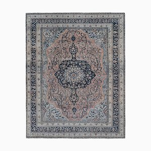 Grand Tapis Oushak en Laine Bleue