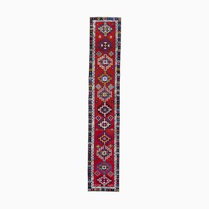 Vintage Kurdish Colorful Herki Runner Rug