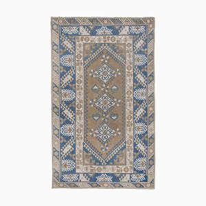 Vintage Turkish Blue Wool Rug