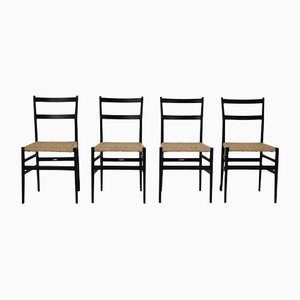 Leggera Chairs by Gio Ponti for Cassina, 1950s Set of 4