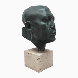 Replica Priest Head Green Head of the Gypsum Formers Staatliche Museen zu Berlin, 1800er, Gips