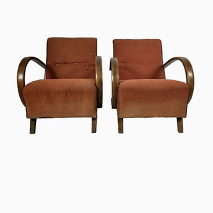 Art Deco Style Armchairs, 1950s, Set of 2