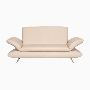 Cream Leather Rossini 2-Seater Sofa from Koinor