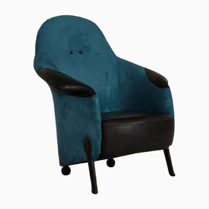 Black Fabric & Leather Armchair from Walter Knoll / Wilhelm Knoll