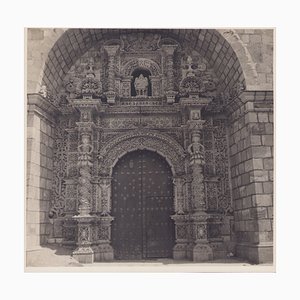 Porta boliviana, anni '60, fotografia in bianco e nero