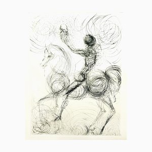 Salvador Dali, Knight & Death from Faust, 1969, Etching