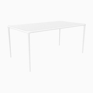 160 Xaloc White Glass Top Table from Mowee