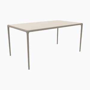 160 Xaloc Cream Glass Top Table from Mowee
