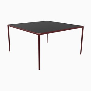 140 Xaloc Burgundy Glass Top Table from Mowee