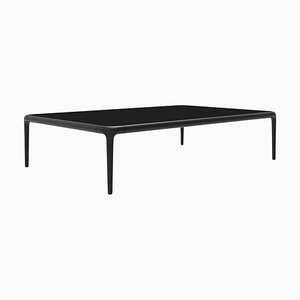 120 Xaloc Black Coffee Table with Glass Top from Mowee