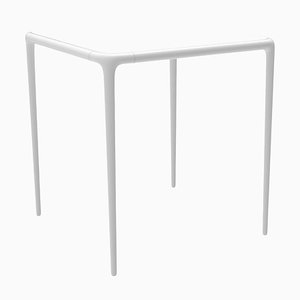 70 Xaloc White Top Glass Table from Mowee