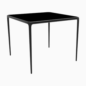 90 Xaloc Tisch mit schwarzer Glasplatte von Mowee