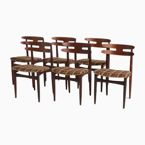 Sedie da pranzo nr. 178 in teak di Johannes Andersen per Bramin, anni '60, set di 6