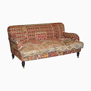 Vintage Kilim Upholstered 3-Seater Sofa from George Smith