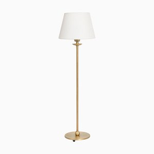 Medium Uno Table Lamp in Raw Brass from Konsthantverk