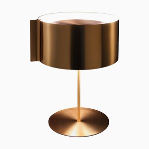 Switch Table Lamp in Satin Gold by Nendo for Oluce