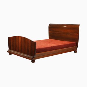 Art Deco Macassar Ebony Veneer Single Bed, 1925