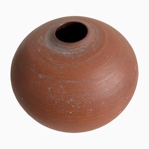 Small Earthenware Terracotta Bud Vase from ASG