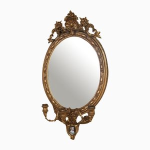 Specchio con cornice dorata, XIX secolo