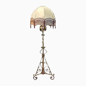 Lampadaire Télescopique Arts and Crafts, 1890s