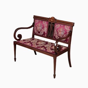 Edwardianisches Mahagoni 2-Sitzer Sofa