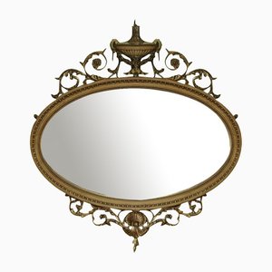 Adam Revival Giltwood & Gesso Mirror, 1890s