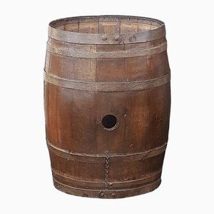 Barril de hierro forrado, década de 1890