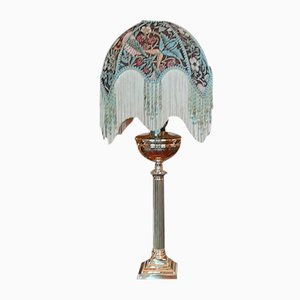 Lampe à Huile en Laiton, 19ème Siècle