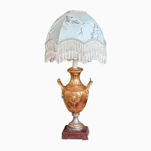 Lámpara Urn clásica de bronce dorado, siglo XIX