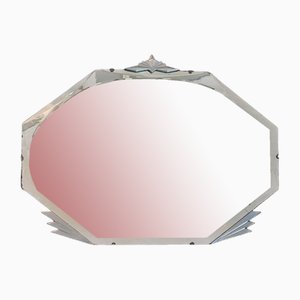 Specchio Art Déco con bordi smussati, anni '20