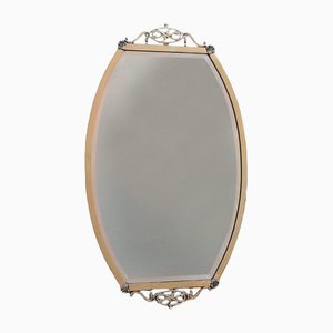 Arts and Crafts Brass Framed Mirror, 1890s