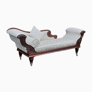 Chaise longue William IV de caoba