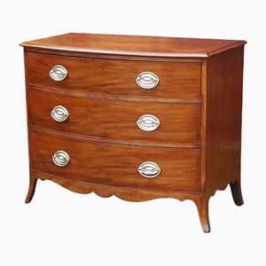 Late George III Mahogany Bow Fronted Chest of Drawers