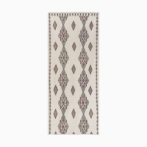 Tapis de Couloir Kilim Vintage Brodé