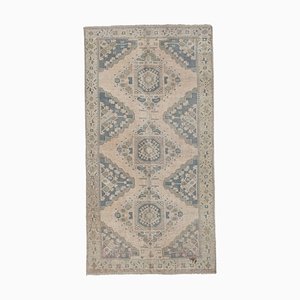 Blauer und Apricot Southwest Wollteppich