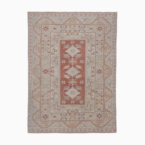 Alfombra turca vintage en beige de Milas