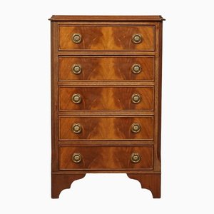 Antique Georgian Mahogany Chest of Drawers with Lovely Brass Handles