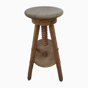 Industrial Architect's Tripod Stool in Pine, 1970s