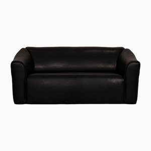 DS 47 2-Sitzer Sofa aus schwarzem Leder von de Sede
