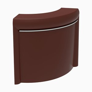 Curved Lacquered Classe Bar in Chocolate from Mowee