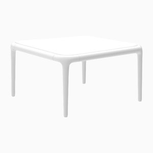 50 Xaloc White Coffee Table with Glass Top from Mowee