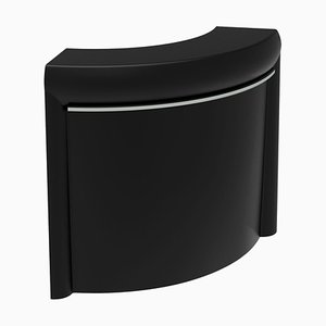 Curved Lacquered Classe Bar in Black from Mowee