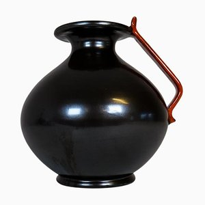Vaso sferico Art Déco in ceramica di Upsala Ekeby, Svezia, anni '30