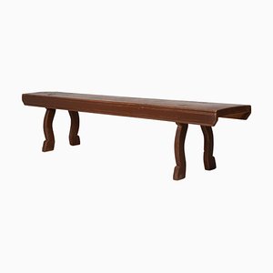 Antique Swedish Country House Bench in Pine