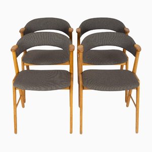Vintage Chairs in Oak by Kai Kristianen, Set of 4